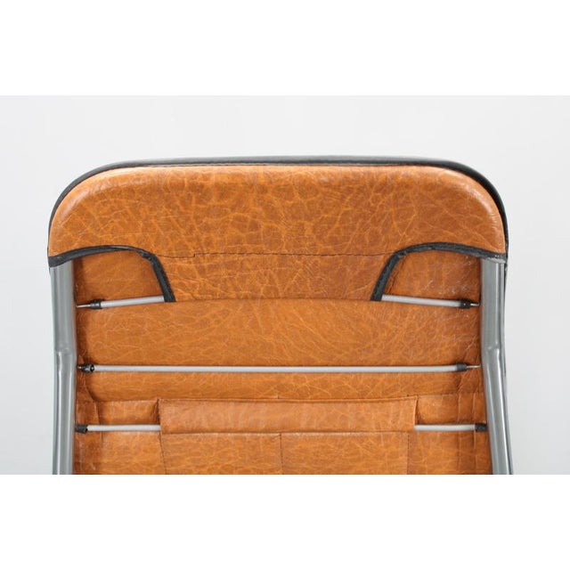 Vintage Italian Folding Lounge Chair in Leatherette, 1970s For Sale - Image 14 of 18