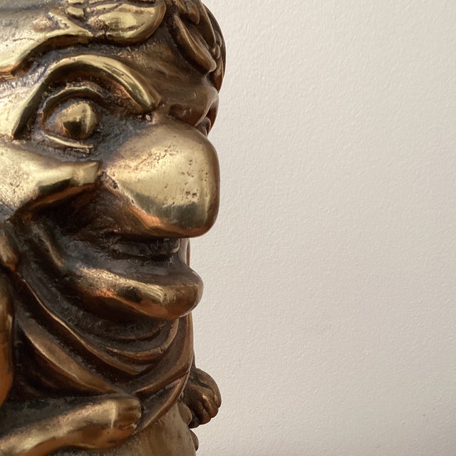 Victorian Antique Mr Punch Roman Emperors Doorstop For Sale - Image 3 of 12