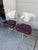 Vintage Hollywood Regency Sculptural Lucite Swivel Dining Chairs With Burgundy Seats – Set of 4 For Sale - Image 4 of 12