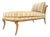Klismos Light Carved Walnut Frame Chaise Lounge Chair Stunning MIINT Frame! For Sale