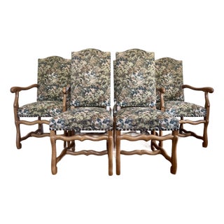 Late 20th Century Os De Mouton Dining Chairs Set of 6 For Sale