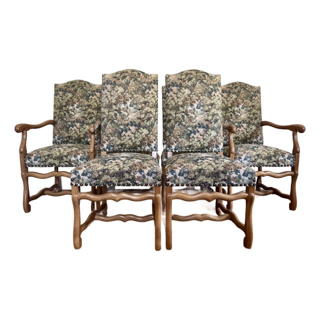 Late 20th Century Os De Mouton Dining Chairs Set of 6 For Sale