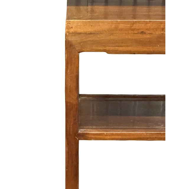 1970s Mid-20th Century Chinese Scholar Style Wooden Teastand / Night Table For Sale - Image 5 of 9