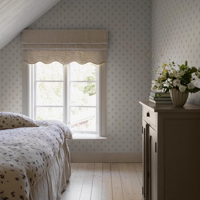 English Anemone By Boråstapeter Wallcovering In Blue For Sale - Image 3 of 5