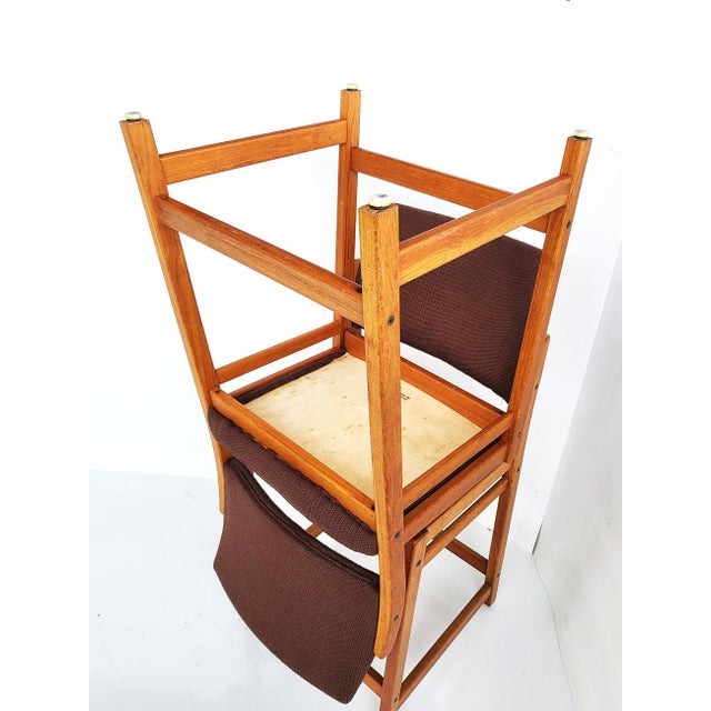 Mid 20th Century Swedish Teak Counter Stools Designed by Svegards Markaryd, Set of 2 For Sale - Image 10 of 11