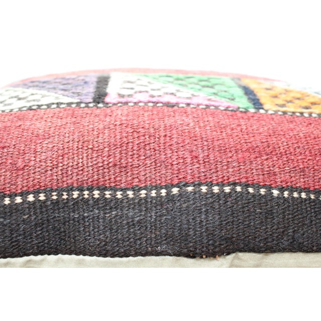 Turkish Kilim Decorative Pillow Cover - 16"x16.5" For Sale In Raleigh - Image 6 of 11