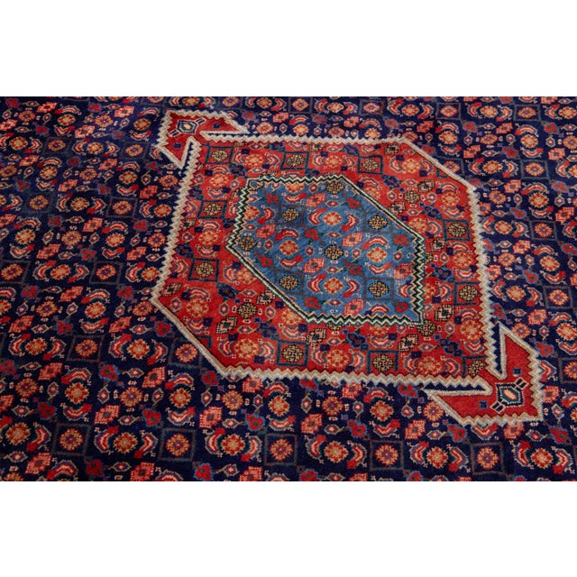 Textile Vintage Handmade Tabriz Wool Rug With Allover Design For Sale - Image 7 of 8