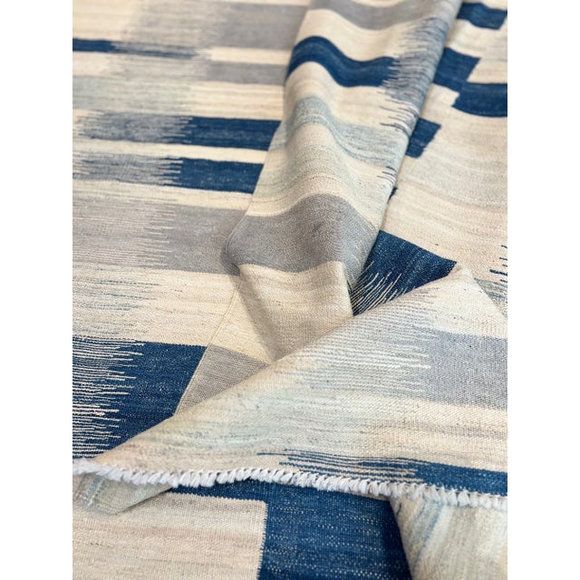 Tribal Flatwoven Wool Kilim For Sale - Image 4 of 4