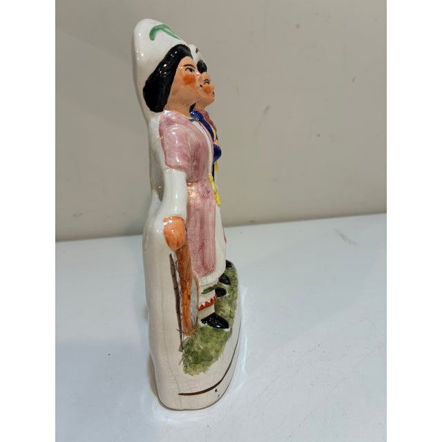 White Vintage English Staffordshire Tennis and Cricket Players - Hand Painted Figurines For Sale - Image 8 of 9