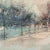 Cream 'The Seine in Winter' by Charles Gordon Harris, School of Paris, Tonalist, Snowy French Landscape, Mood For Sale - Image 8 of 9