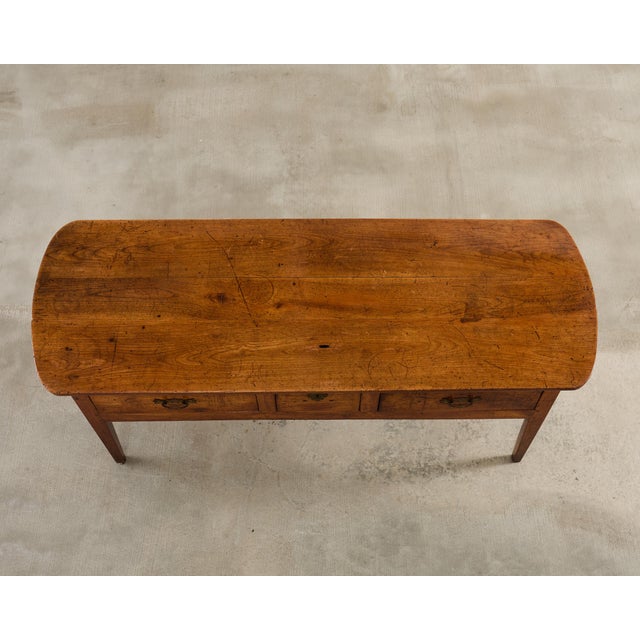 19th Century Country French Fruitwood Console Table Server 6 Ft. For Sale - Image 4 of 18