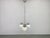 Art Deco Chandelier in Chrome, Walnut & Glass, 1930s For Sale - Image 3 of 15