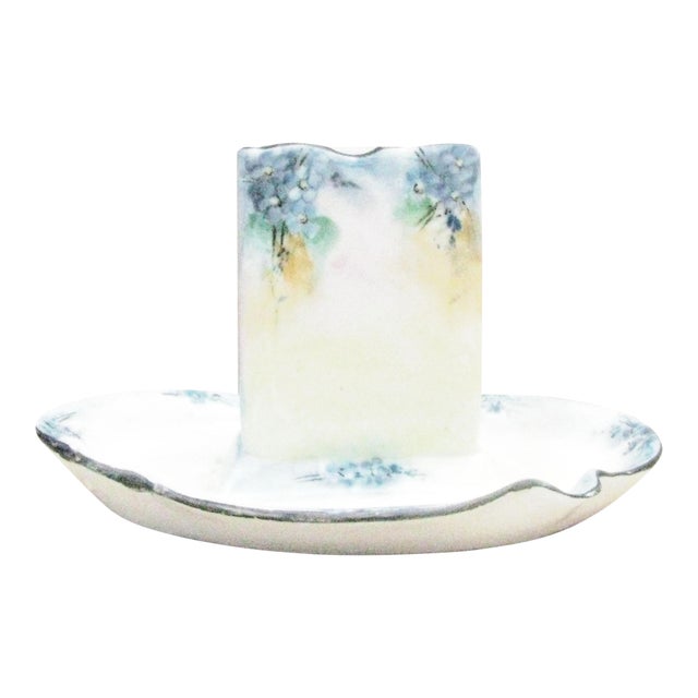 1920s Antique Art Nouveau Porcelain Match Striker / Ashtray, Signed by the Artist For Sale