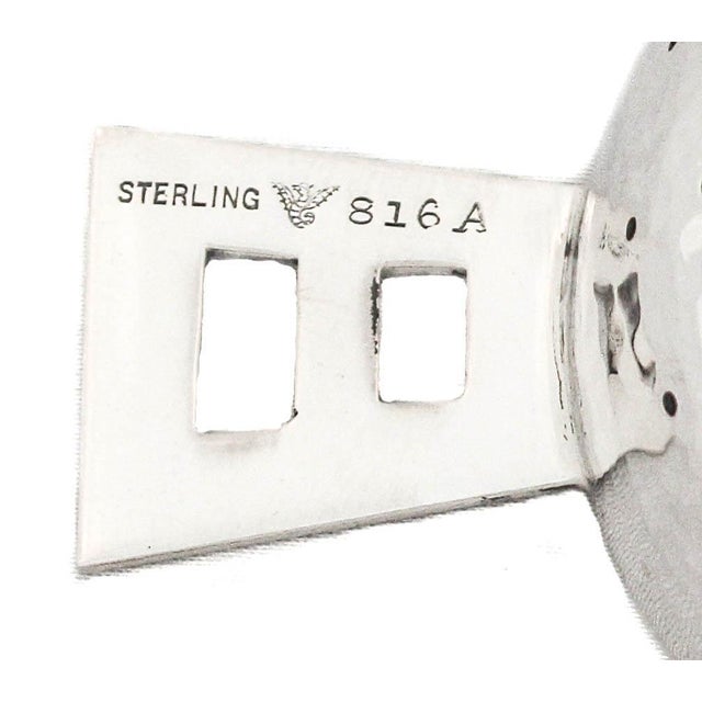 1910 Sterling Silver American Craftsman Tea Strainer For Sale In New York - Image 6 of 6