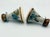Folk Art Folk-Art Ken Edwards Palomar Tonala Pottery Hand Painted 2pc Set Candle Holders For Sale - Image 3 of 8