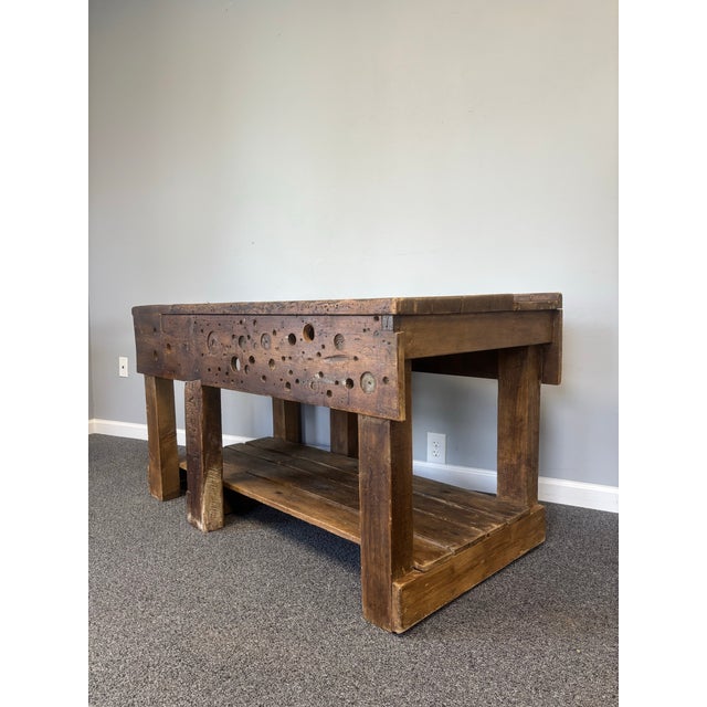 19th Century Antique English Workbench For Sale - Image 5 of 11