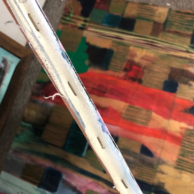 “Pink Color Field” Original Abstract Painting on Canvas by CL Auker For Sale - Image 6 of 6