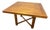 Expandable Wood Dining Table, Light Walnut Stain, Modern Design, 1990 For Sale