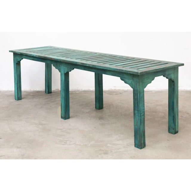 Long Dining Table in Teak For Sale - Image 9 of 11