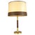 Leather and Brass Table Lamp with Parchment Shade, 1960s For Sale - Image 12 of 12