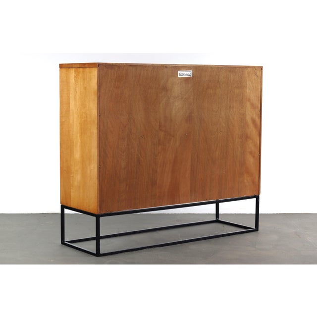 Planner Group Paul McCobb Bookcase with Geometric Iron Base Planner Group Series For Sale - Image 4 of 11