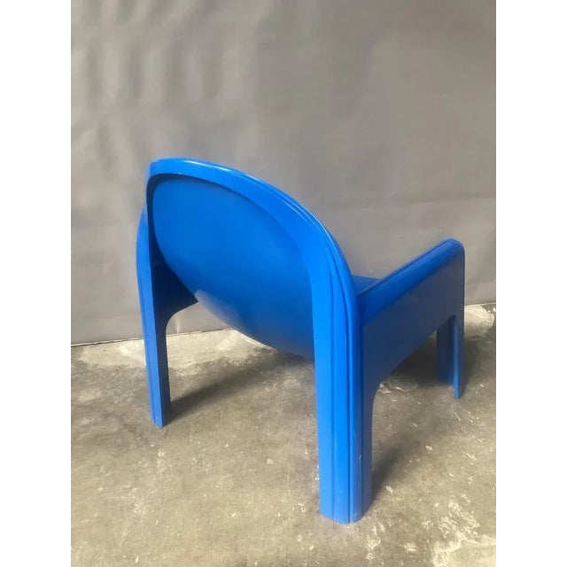 Kartell Blue Model 4794 Armchair by Gae Aulenti for Kartell, 1974 For Sale - Image 4 of 8