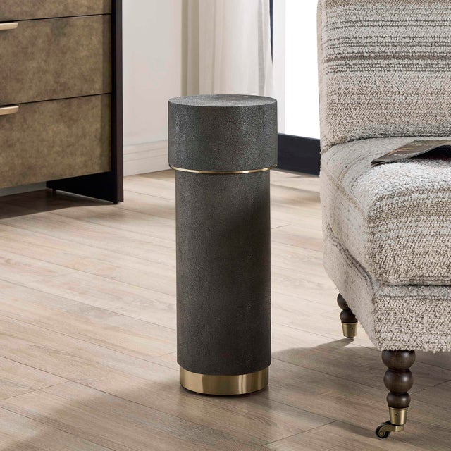 Modern Wessex Charcoal Drink Table For Sale - Image 3 of 6