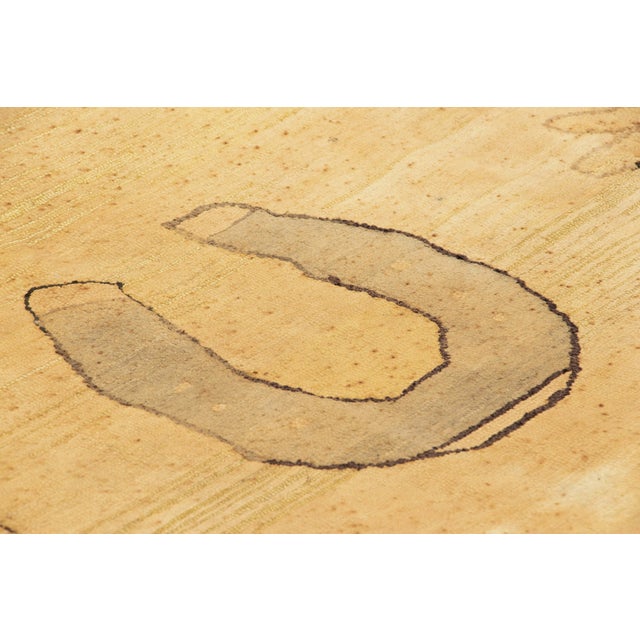 This 2x3 antique hooked rug is an exceptional addition to Rug & Kilim's collection of rare and collectible American hooked...