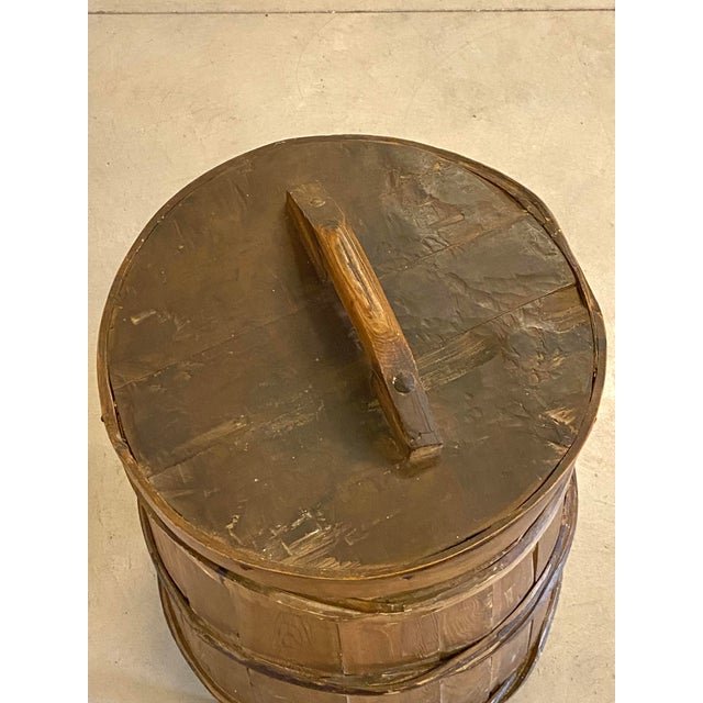 Antique Rustic Mountain Container For Flour For Sale - Image 5 of 18