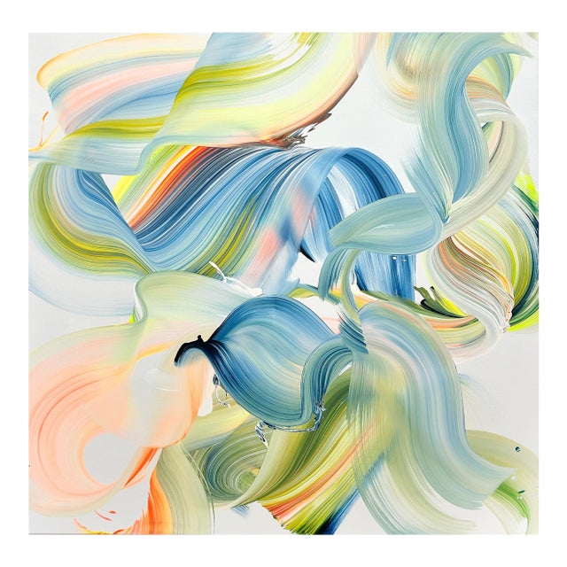 Contemporary Abstract Acrylic on Canvas "Memories" by Nikolaos Schizas For Sale