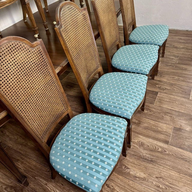 Vintage Italian Provincial Thomasville Cellini Dining Set For Sale - Image 10 of 18