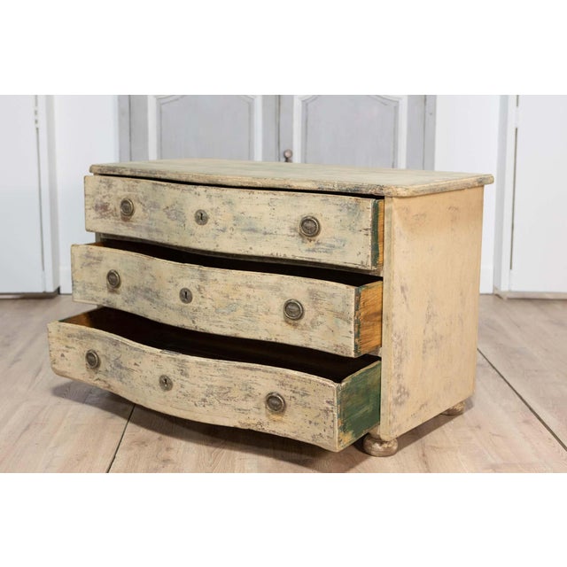 18th Century 18th Century French Painted Commode Circa 1760 For Sale - Image 5 of 11