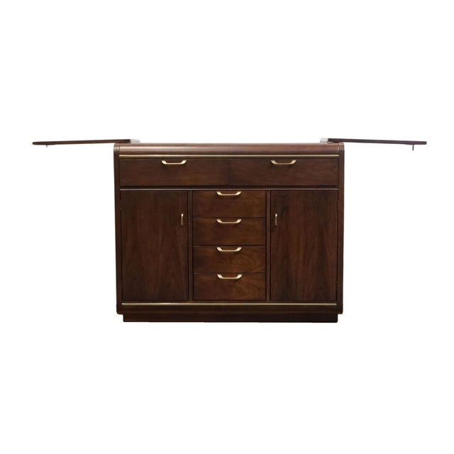 Thomasville Furniture Founders Collection Asian Inspired 72" Flip-Top Server Buffet 22121 For Sale - Image 11 of 17