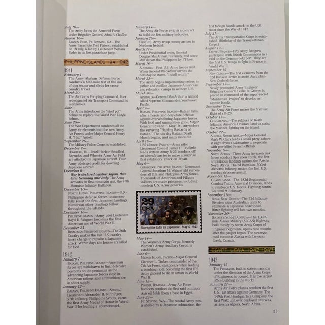 The Army Historical Foundation Book 2001 Beaux Arts Military History Coffee Table - Green Leatherette With Gold Medallion For Sale - Image 13 of 13