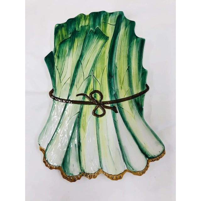 Italian Green Onion Trivet For Sale - Image 4 of 4