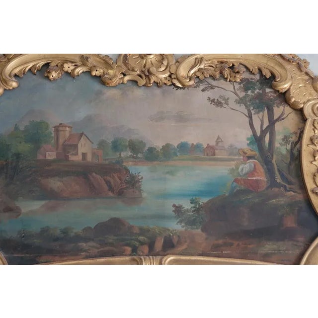 French 18th Century Louis XV Period Trumeau Mirror For Sale - Image 4 of 8