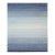 8x10 Blue Hand-Knotted Wool Subtle Ombre Stripes Modernist Carpet Rug For Sale
