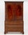 Edwardian Flame Mahogany Linen Press, the upper piece opening to storage compartment and the lower portion with three...