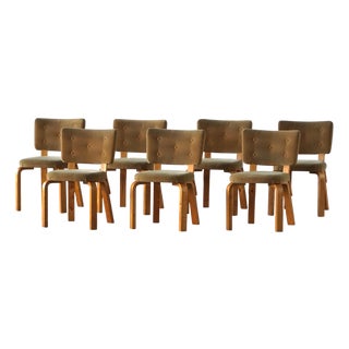 Dining Chairs by Alvar Aalto for O.Y., 1950s, Set of 7 For Sale