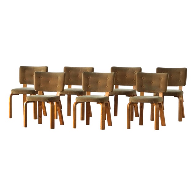 Dining Chairs by Alvar Aalto for O.Y., 1950s, Set of 7 For Sale