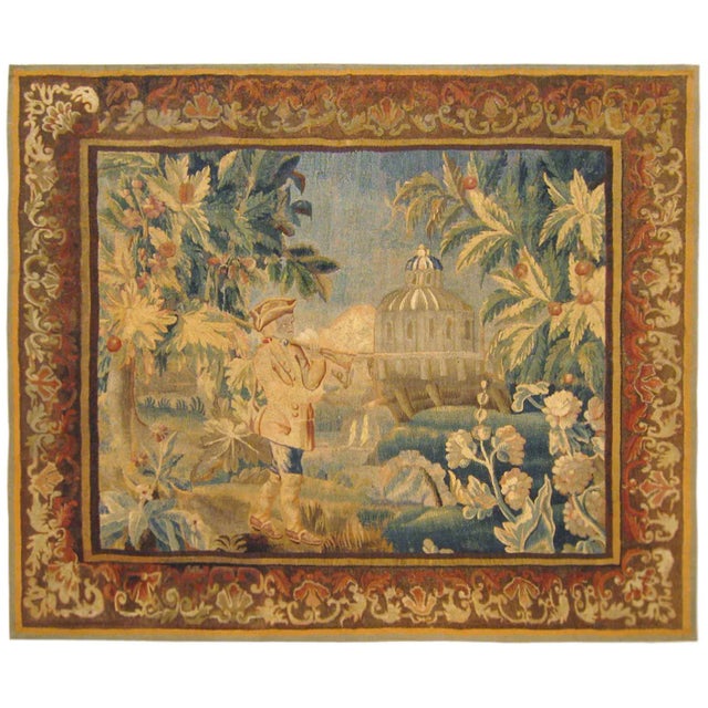 Textile 18th Century French Aubusson Tapestry For Sale - Image 7 of 7