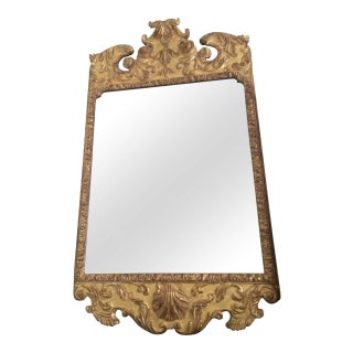 George II Giltwood Mirror For Sale