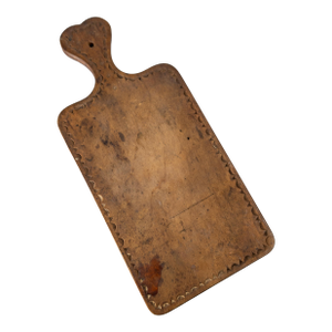 19th Century Primitive Country Chip Carved Maple Cutting Board With Heart