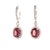 Natural Tourmaline Rubellite Diamond Earrings 18k Gold 6.62 TCW Certified For Sale - Image 9 of 14