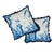 Early 21st Century Contemporary Schumacher Shengyou Toile Pillow in Blue For Sale - Image 5 of 8