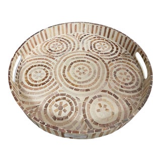 Decorative Mother of Pearl Inlaid Tray For Sale