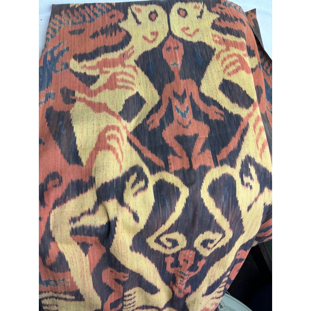 Early 20th Century Ikat With Fringe For Sale - Image 5 of 5