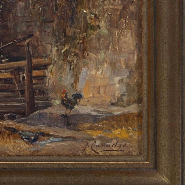José Cavadas, Woodcocks, Oil Painting, 20th Century For Sale - Image 5 of 6