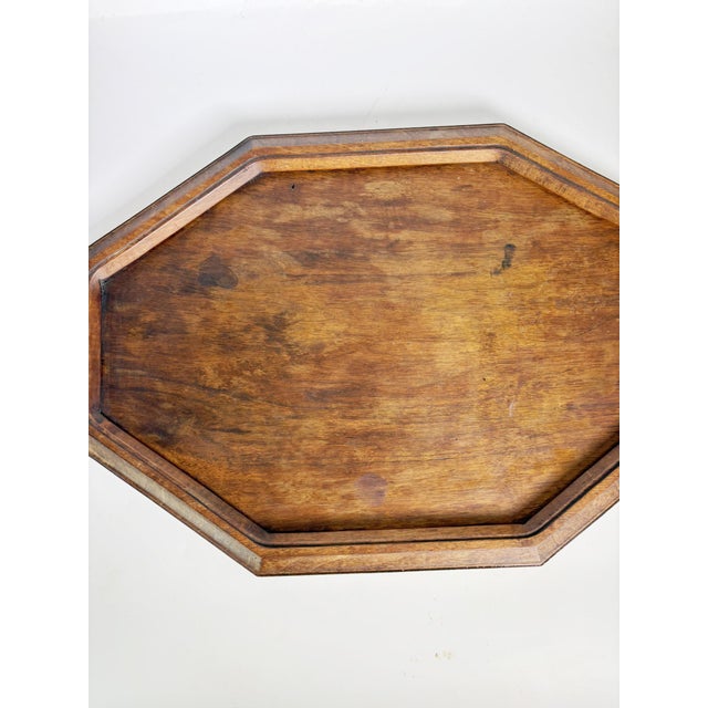 Gold 20th Century Wooden and Metal Tray, France For Sale - Image 8 of 12
