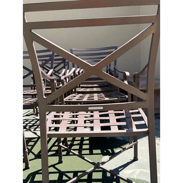 Mid-Century Modern Brown Jordan Venetian Dining Chairs, 8 Pieces For Sale - Image 3 of 5